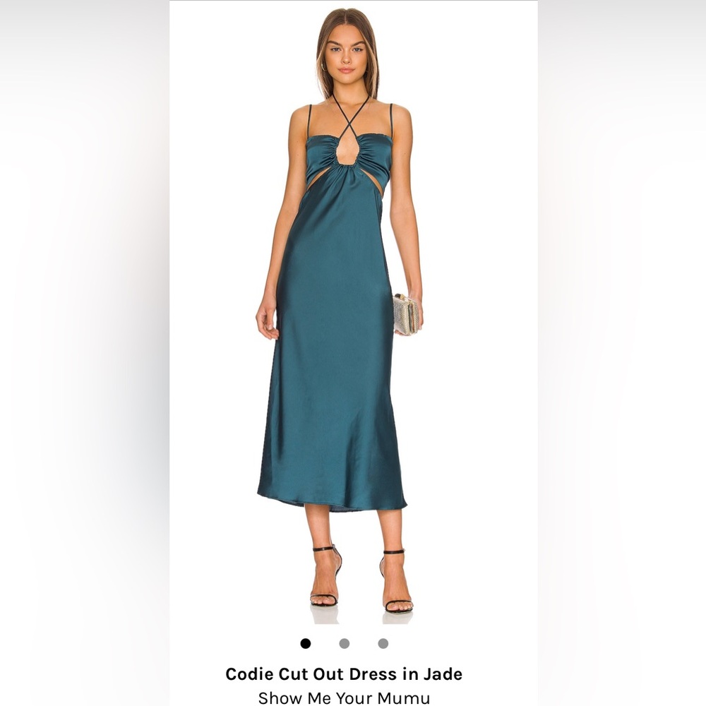 Codie Cutout Dress in Jade